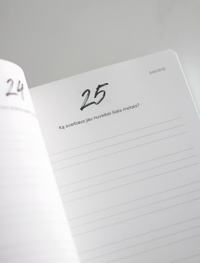 Komplektas - du pasirinkti dienoraščiai